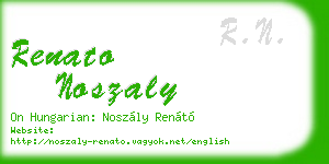 renato noszaly business card